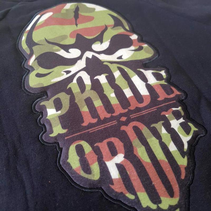 PRIDE OR DIE reckless hoodie camo-black